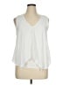 Green Envelope White Sleeveless Blouse Size XL - photo 1