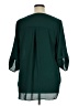 Chaus 100% Polyester Green 3/4 Sleeve Blouse Size 1X - photo 2