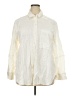 Free Assembly Ivory Long Sleeve Button-Down Shirt Size XXL - photo 1