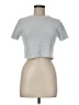 Double Zero 100% Polyester Silver Short Sleeve Turtleneck Size M - photo 1