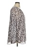 CAbi 100% Polyester Animal Print Silver Long Sleeve Blouse Size XL - photo 4