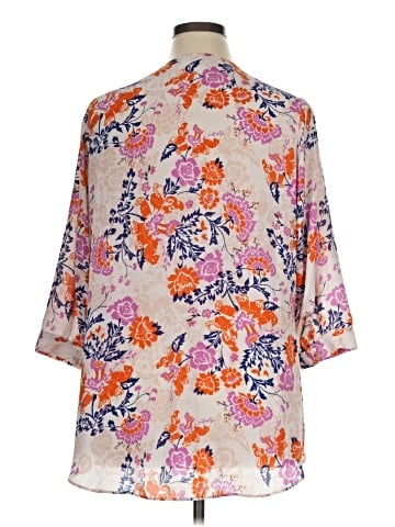 Rose + Olive 3/4 Sleeve Blouse (view 2)