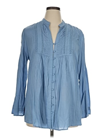 Solitaire 3/4 Sleeve Blouse (view 1)