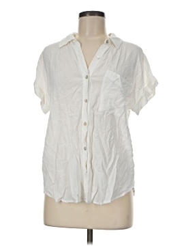 Stitch + Feather Short Sleeve Blouse