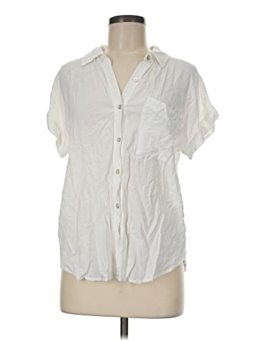 Stitch + Feather Short Sleeve Blouse (view 1)