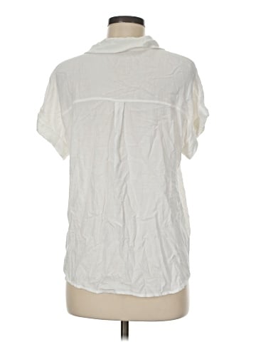 Stitch + Feather Short Sleeve Blouse (view 2)