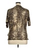 DressBarn Metallic Gold Short Sleeve Blouse Size XL - photo 2