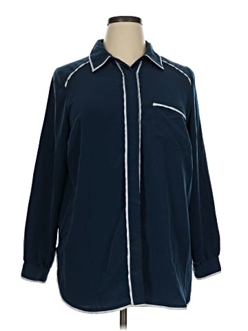 Melissa McCarthy Seven7 Long Sleeve Blouse (view 1)