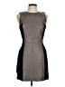 Neiman Marcus Color Block Gray Cocktail Dress Size M - photo 1