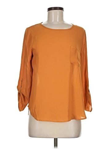 Lily White 3/4 Sleeve Blouse (view 1)
