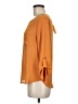 Lily White Orange 3/4 Sleeve Blouse Size M - photo 5