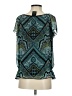 J.t.b. 100% Polyester Teal Short Sleeve Blouse Size S - photo 2