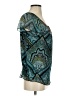 J.t.b. 100% Polyester Teal Short Sleeve Blouse Size S - photo 4