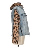 Kensie Animal Print Blue Denim Jacket Size M - photo 4