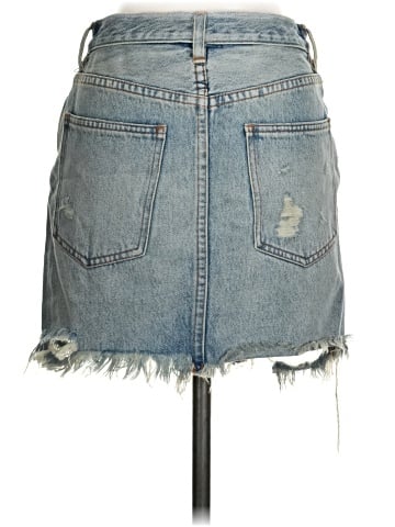 We the Free Denim Skirt (view 2)