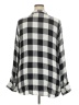 Max Jeans 100% Rayon Checkered-gingham Black Long Sleeve Blouse Size 2X - photo 2