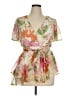 Blush Orange Short Sleeve Blouse Size XL - photo 1