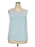 MULTIPLES Blue Sleeveless T-Shirt Size 2X - photo 1
