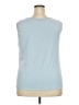 MULTIPLES Blue Sleeveless T-Shirt Size 2X - photo 2