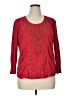 Reba Red 3/4 Sleeve Blouse Size XL - photo 1