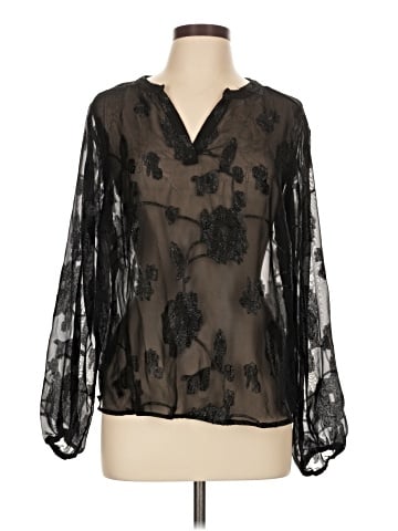 Rose + Olive Long Sleeve Blouse (view 1)