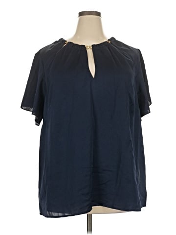 MICHAEL Michael Kors Short Sleeve Blouse (view 1)