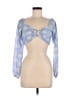 Beginning Boutique Blue 3/4 Sleeve Blouse Size 6 - photo 1