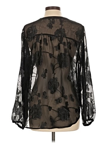 Rose + Olive Long Sleeve Blouse (view 2)