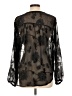 Rose + Olive Black Long Sleeve Blouse Size L - photo 2