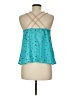 Mustard Seed 100% Polyester Teal Tank Top Size M - photo 2