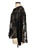 Rose + Olive Black Long Sleeve Blouse Size L - photo 5