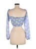 Beginning Boutique Blue 3/4 Sleeve Blouse Size 6 - photo 2