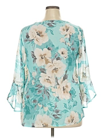 Sara Michelle 3/4 Sleeve Blouse (view 2)