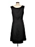 Ann Taylor LOFT 100% Polyester Solid Black Cocktail Dress Size 12 - photo 2