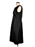 Ann Taylor LOFT 100% Polyester Solid Black Cocktail Dress Size 12 - photo 5