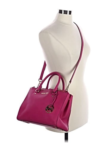 MICHAEL Michael Kors Leather Satchel (view 2)
