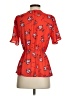 Sienna Sky 100% Polyester Red Short Sleeve Blouse Size S - photo 2