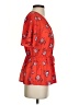 Sienna Sky 100% Polyester Red Short Sleeve Blouse Size S - photo 4