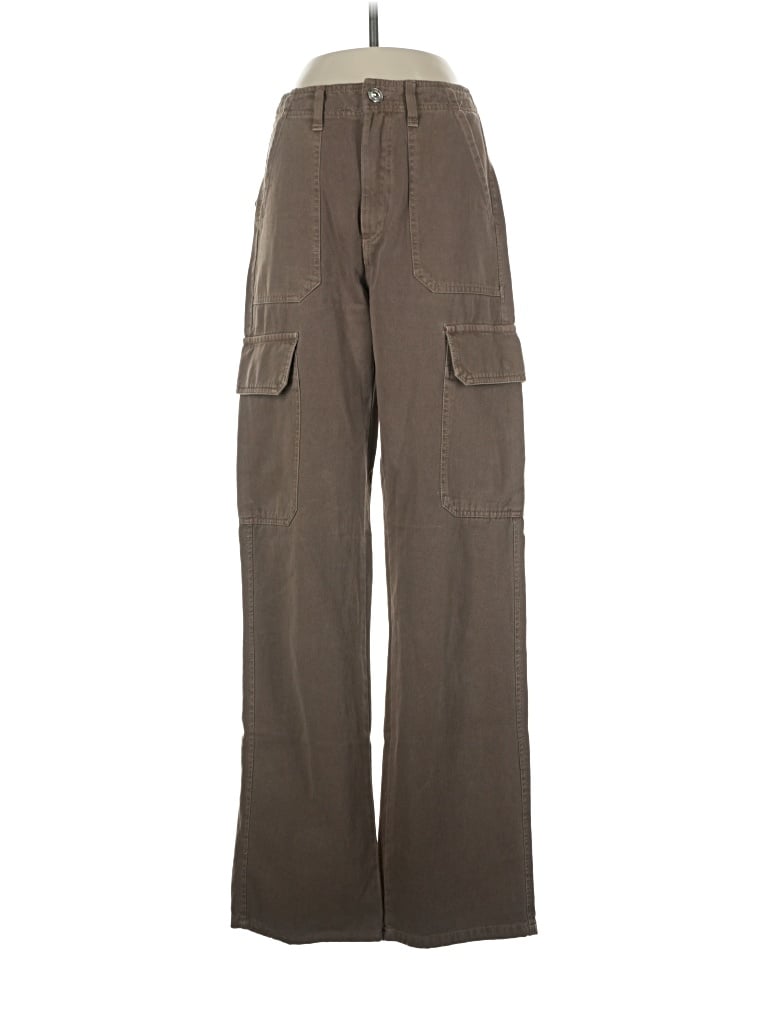 Pre-owned Zara Cargo Pants In Brown