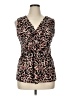 Daisy Fuentes Brown Sleeveless Blouse Size XL - photo 1