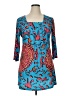Adore Paisley Blue Casual Dress Size XL - photo 1
