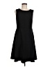 Nine West Solid Black Casual Dress Size 6 - photo 1
