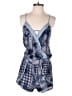 Ocean Drive Clothing Co. 100% Rayon Plaid Blue Romper Size S - photo 1
