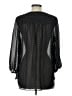 Max Edition 100% Polyester Polka Dots Black 3/4 Sleeve Blouse Size L - photo 2