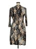 Glamour Animal Print Brown Cocktail Dress Size 16 - photo 2