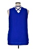 Faith and Joy 100% Polyester Blue Sleeveless Blouse Size XL - photo 2