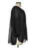 Max Edition 100% Polyester Polka Dots Black 3/4 Sleeve Blouse Size L - photo 4