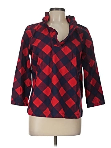 Crown & Ivy 3/4 Sleeve Button-Down Shirt (view 1)