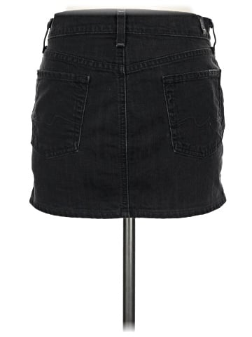 7 For All Mankind Denim Skirt (view 2)