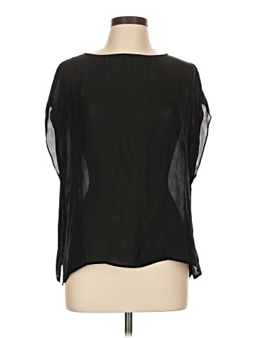 Nili Lotan Short Sleeve Silk Top (view 1)